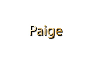PAIGE NAME 3D