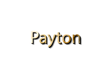 PAYTON NAME 3D 