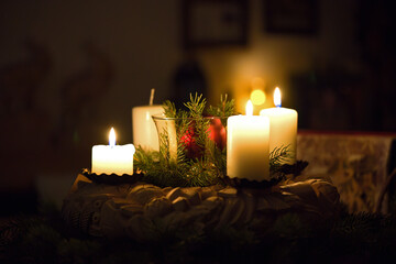 celebration the advent with a advent wreaths      