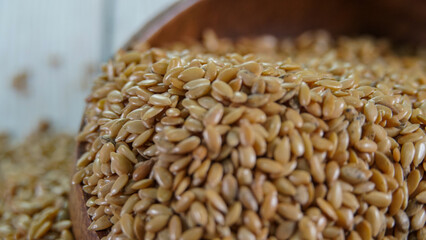 Semillas de Lino Dorado alimentario rico en Omega 3 y fibra sin gluten