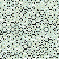  Hexagonal Maze pattern abstract illustration