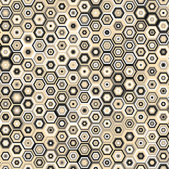  Hexagonal Maze pattern abstract illustration