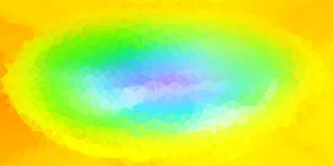 Light multicolor vector triangle mosaic backdrop.