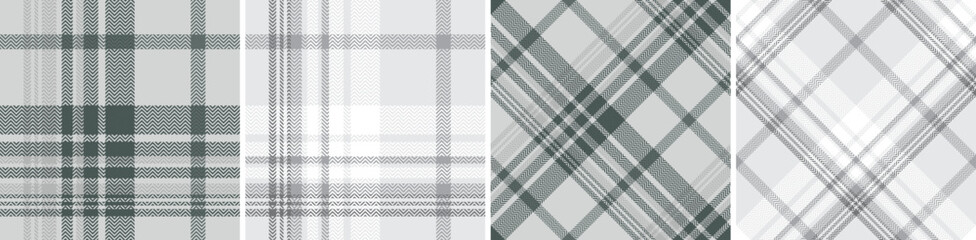 Monochrome plaid seamless pattern.