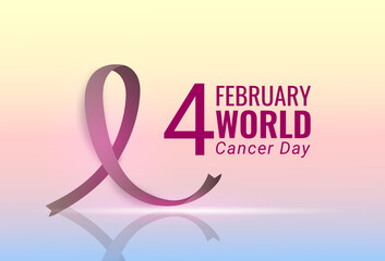 World Cancer Day concept. Vector Illustration