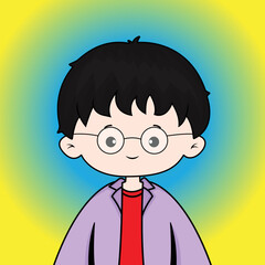 Cute baby NFT artwork. cute baby vector artwork design.