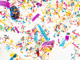 Microplastics in water - polluted water - macro photography