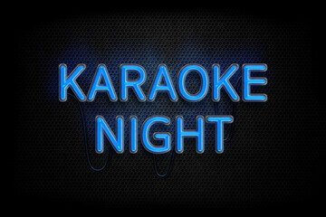 Neon Sign Karaoke Night