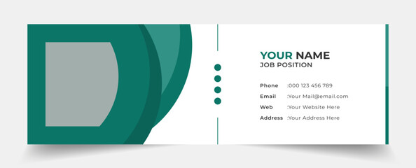 creative professional email signature standard and simple template