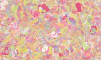 Pastel colored brush strokes with different texture. Seamless pattern.
