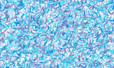 Cyan, blue and purple linear brush strokes. Tape or ribbon imitation. Abstract seamless background.