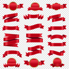 red ribbon set