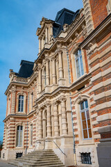 Fototapeta na wymiar Beautiful French architecture in Champagne sparkling wine making town Epernay, Champagne, France