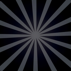 Vibrant Blue Sunburst Pattern Background. Ray starburst backdrop. Rays Radial geometric Vector Illustration