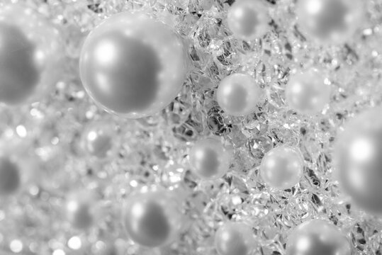 White Pearls on broken glass © ChrisMario