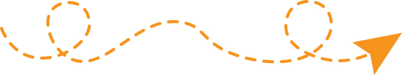 Dashed Line Arrow