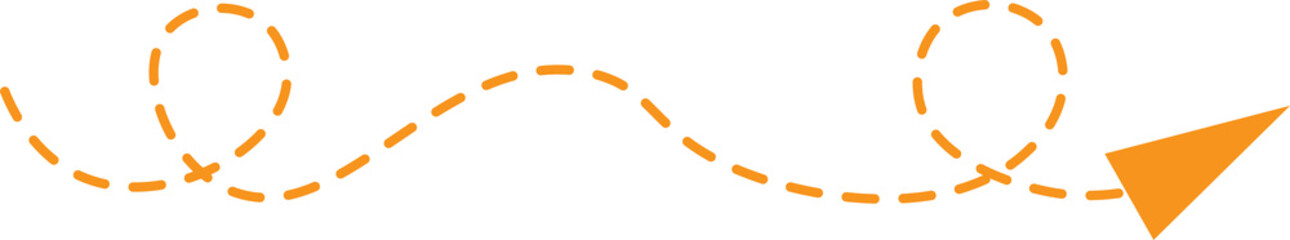 Dashed Line Arrow