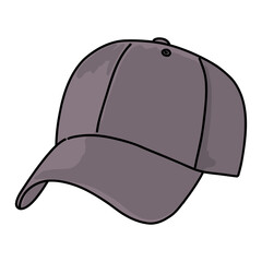 gray baseball cap vector illustration