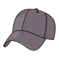 Fototapeta premium gray baseball cap vector illustration