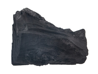 Charcoal isolated on white background.