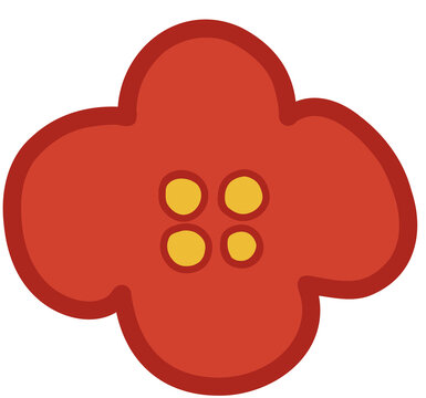 Chinese lunar new year elements for decoration 
