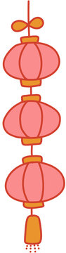 Chinese lunar new year elements for decoration 