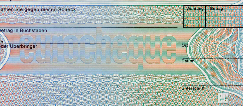 old means of payment: eurocheque