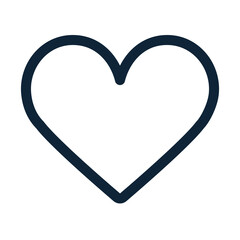 Heart icon. Heart shape. Favorite outline icon.