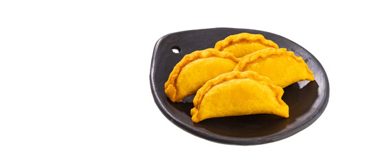 Typical homemade Colombian empanadas - Fried Colombian food