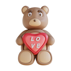 3D illustration 3D illustration of a teddy bear