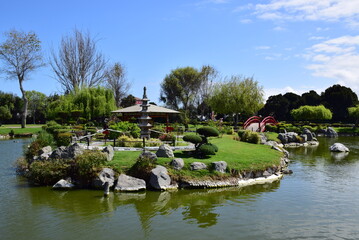 Fototapeta na wymiar Japanese Garden, La Serena, Chile