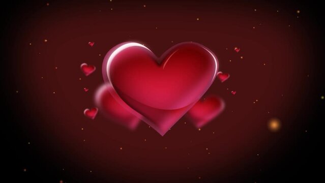 Some thumping valentines day big Red hearts
