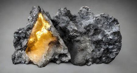 Obraz premium Ai Digital Illustration Mineral Geode