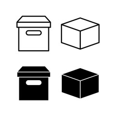 Box icon vector for web and mobile app. box sign and symbol, parcel, package