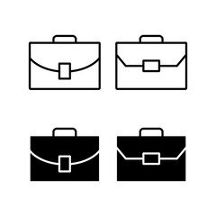 Briefcase icon vector for web and mobile app. suitcase sign and symbol. luggage symbol.