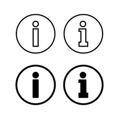 Info sign icon vector for web and mobile app. about us sign and symbol. Faq icon