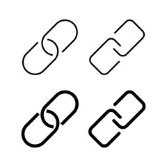 Link icon vector for web and mobile app. Hyperlink chain sign and symbol