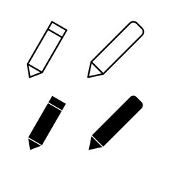 Pencil icon vector for web and mobile app. pen sign and symbol. edit icon vector