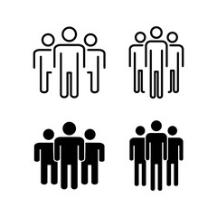 People icon vector for web and mobile app. person sign and symbol. User Icon vector