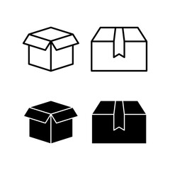 Box icon vector for web and mobile app. box sign and symbol, parcel, package
