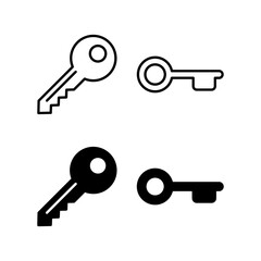 Key icon vector for web and mobile app. Key sign and symbol.