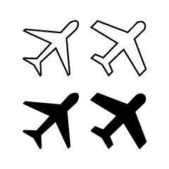Plane icon vector for web and mobile app. Airplane sign and symbol. Flight transport symbol. Travel sign. aeroplane