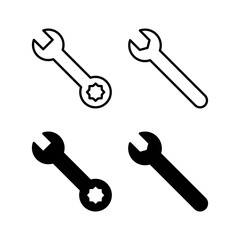 Wrench icon vector for web and mobile app. repair icon. tools sign and symbol