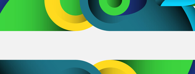Abstract background. Minimal geometric circles and round style shapes with deep shadow effects. Trendy technology business template for wallpaper banner or background