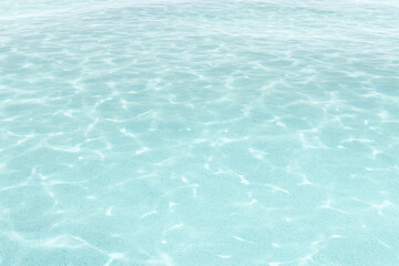  The water here is crystal clear.　透明度の高い海