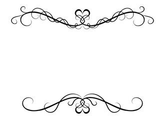エレガントなハートのフレーム1