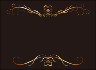 エレガントなハートのフレーム2