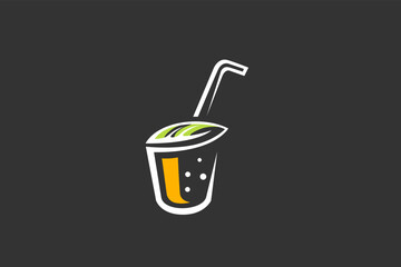 Illustration vector graphic of orange drink