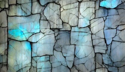 Ai Digital Illustration Labradorite Wall Background