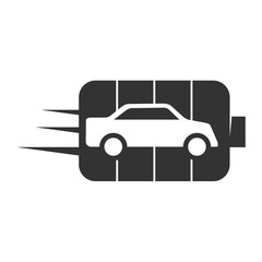 Electric car with plug Logo template Icon Illustration Brand Identity